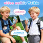 Upgraded Video Walkie Talkies for Kids, 2 Pack Rechargeable Voice/Video Call Kids Walkies Talkies, Toddler Toys for Indoor, Outside, Camping, Hiking