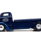 Jada Toys Just Trucks 1:24 1947 Ford COE Flatbed Die-cast Car Dark Blue/White with Tire Rack, Toys for Kids and Adults