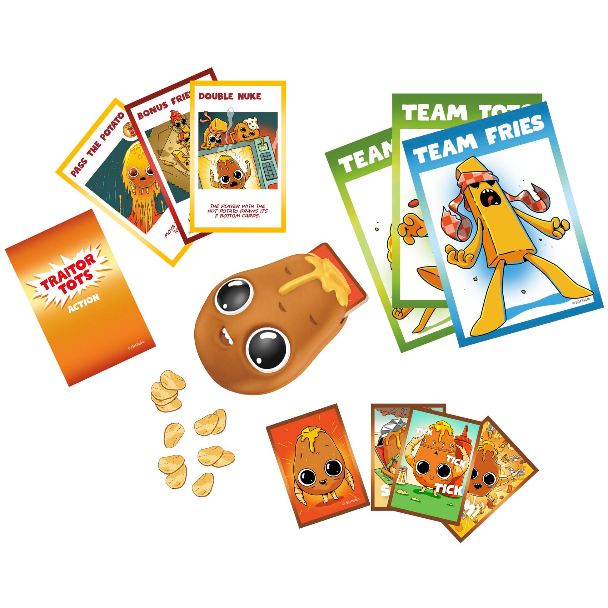 Hasbro Gaming Traitor Tots Card Game | Explosive Potato Party Card Game for Families and Adults | 3 to 10 Players | 25 Mins. Average | Indoor Summer