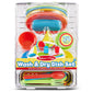 Melissa & Doug Wash and Dry Dish Set - 24 Pieces Kids Play Dishes, Play Kitchen Accessories, Toy Dishes for Kids Kitchen Ages 3+