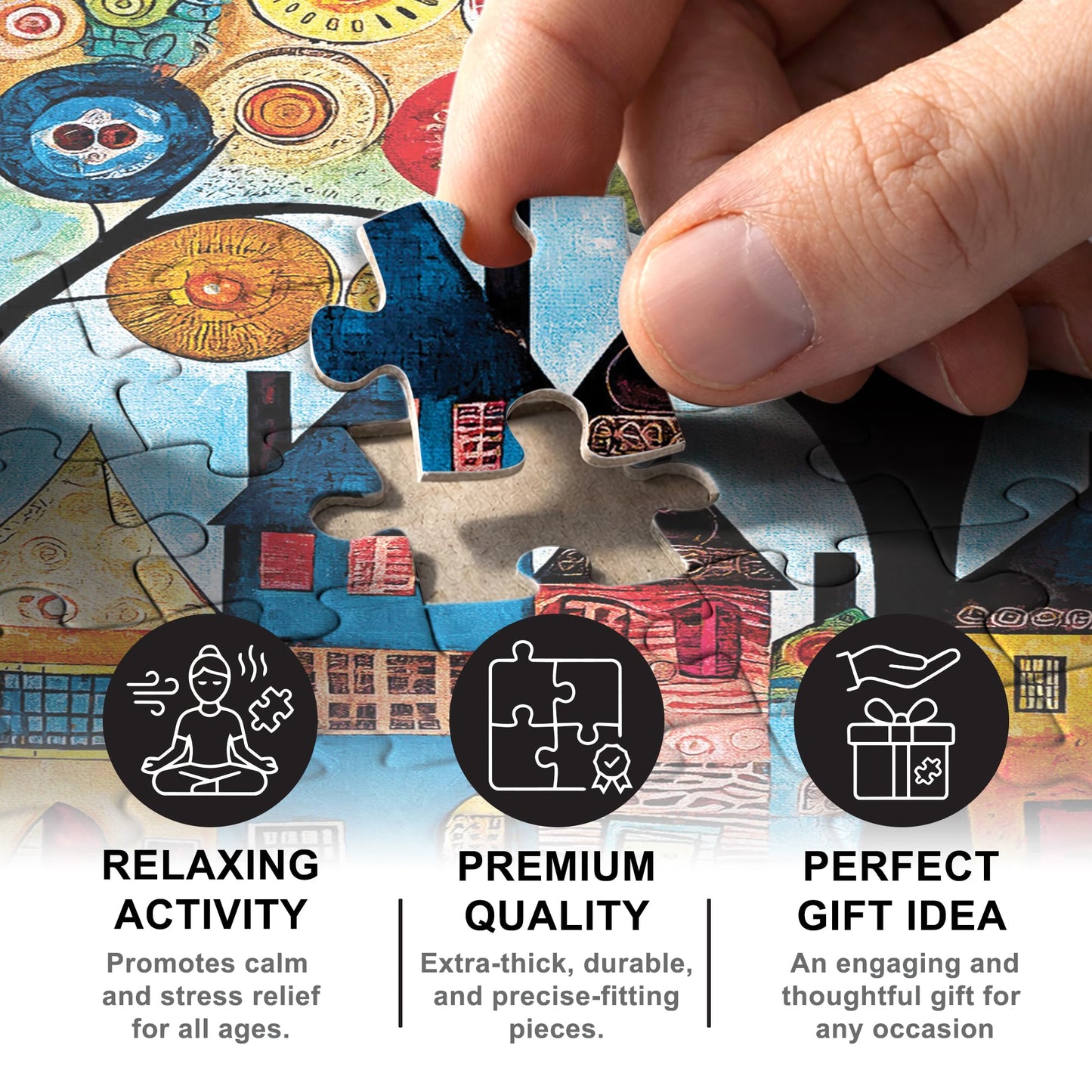 MasterPieces 500 Piece Jigsaw Puzzle for Adults, Family, Or Youth - Our Neighborhood - 15" x 21"