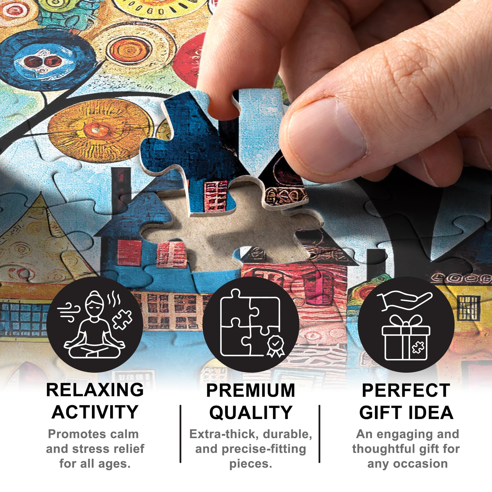 MasterPieces 500 Piece Jigsaw Puzzle for Adults, Family, Or Youth - Our Neighborhood - 15" x 21"
