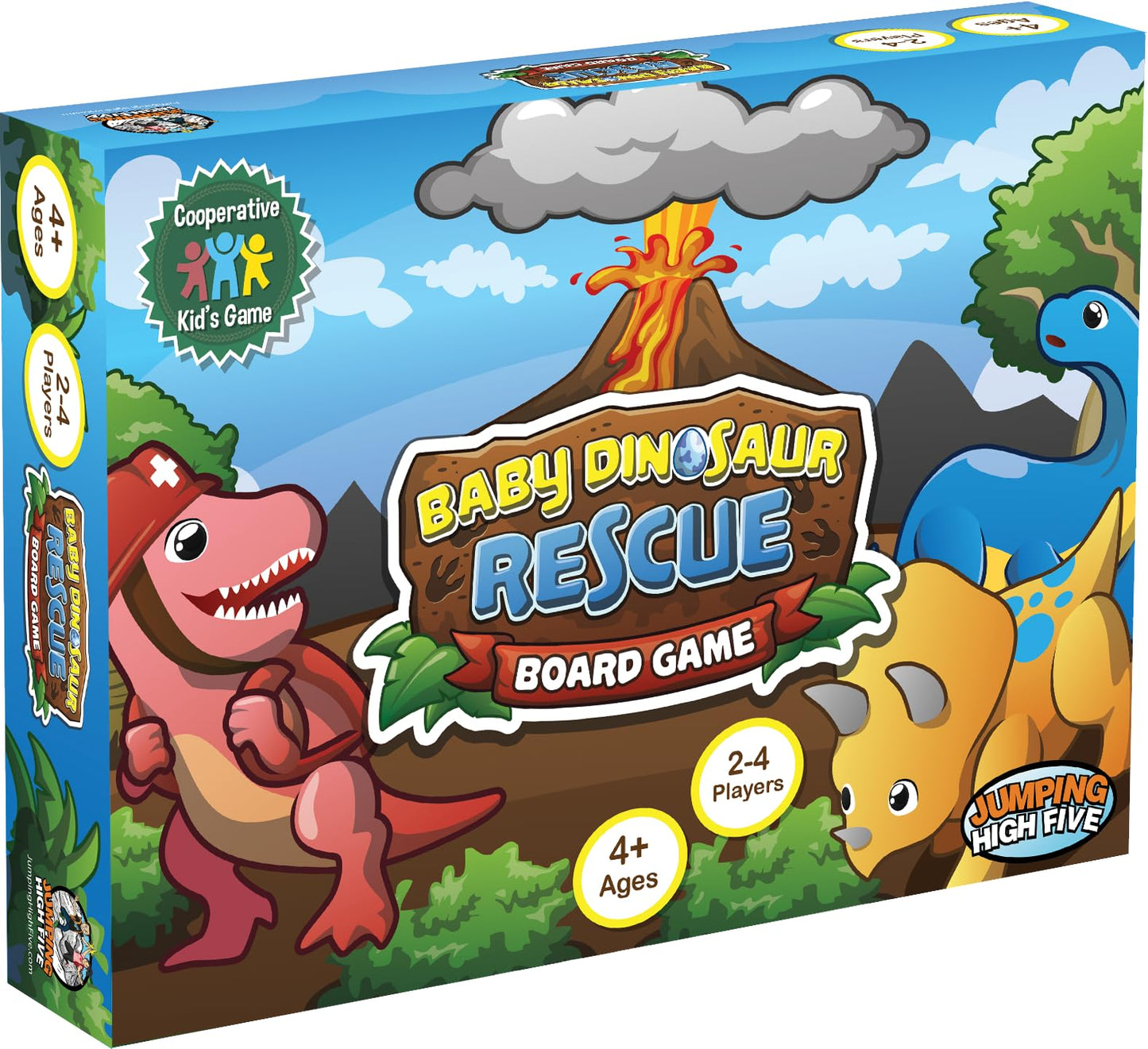 Baby Dinosaur Rescue Board Game - Cooperative Dinosaur Adventure Game for Kids Ages 4+ - Work Together to Save the Baby Dinos - Easy to Learn - Fun