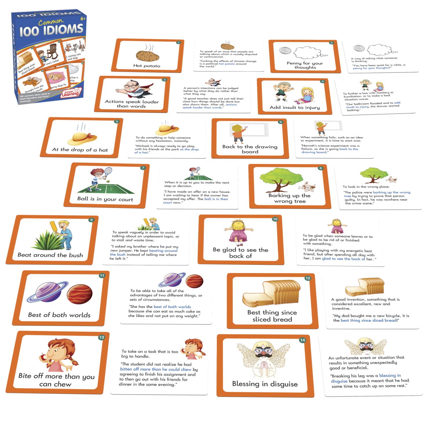 Junior Learning 100 Common Idioms, JL473