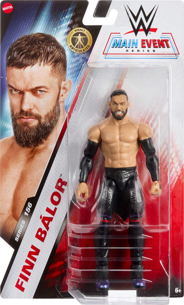 Mattel WWE Finn Balor Action Figure, Main Event Series #156, 6-inch Collectible Superstar with 14 Articulation Points & Life-Like Look