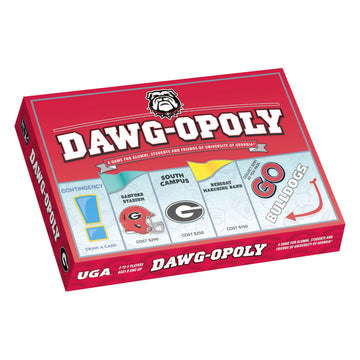 Late for the Sky University of Georgia Dawgopoly Board Game - UGA Bulldogs Campus Property Trading Family Strategy, Alumni Gift, Red and Black Edition
