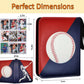 Baseball Card Binder 900 Pockets with 50 Protective Sleeves, Large Baseball Binder 9 Pocket, Premium Trading Cards Holder 3 Ring Zipper, Sport