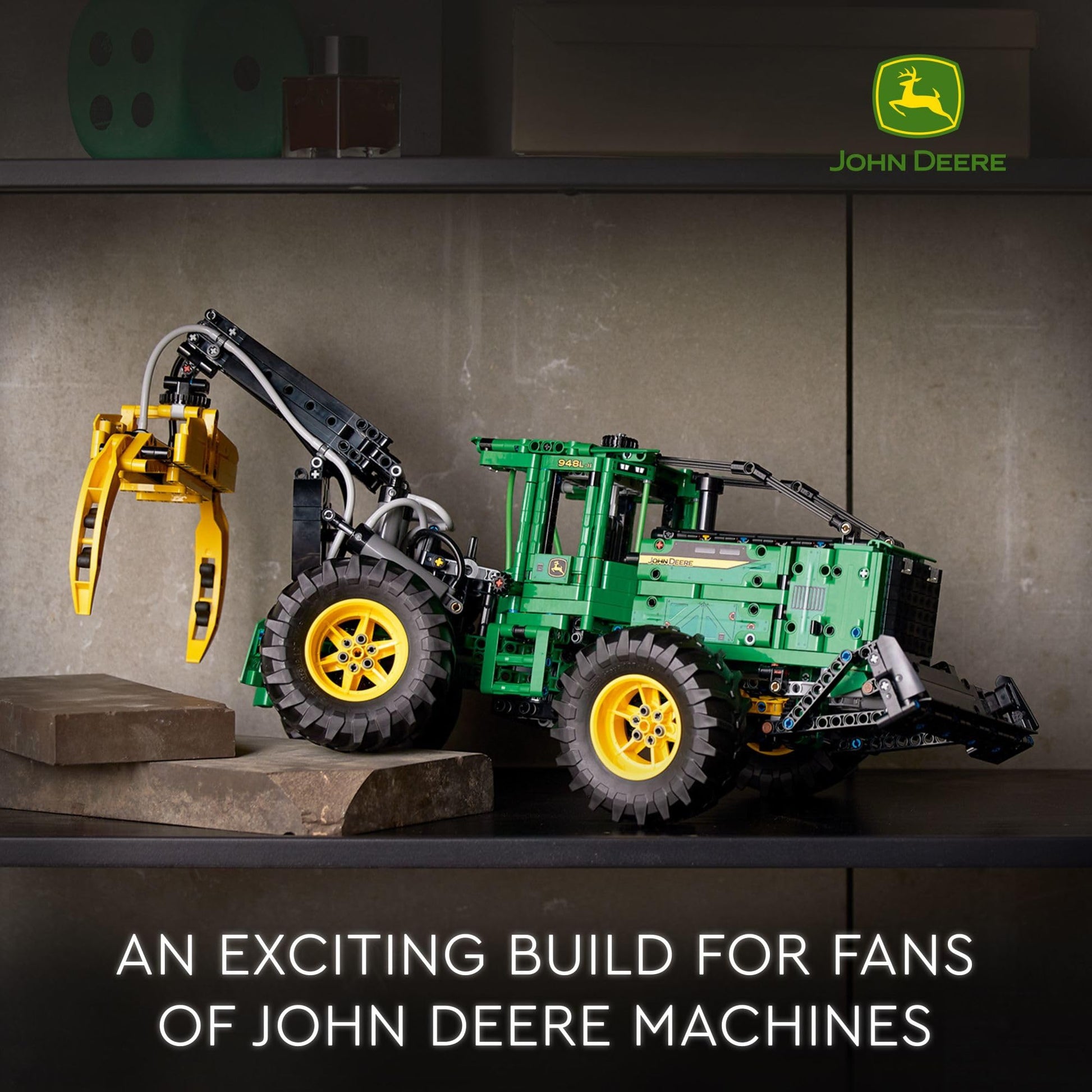 LEGO Technic John Deere 948L-II Skidder 42157 Advanced Tractor Toy Building Kit for Kids Ages 11 and Up, Gift for Kids Who Love Engineering and