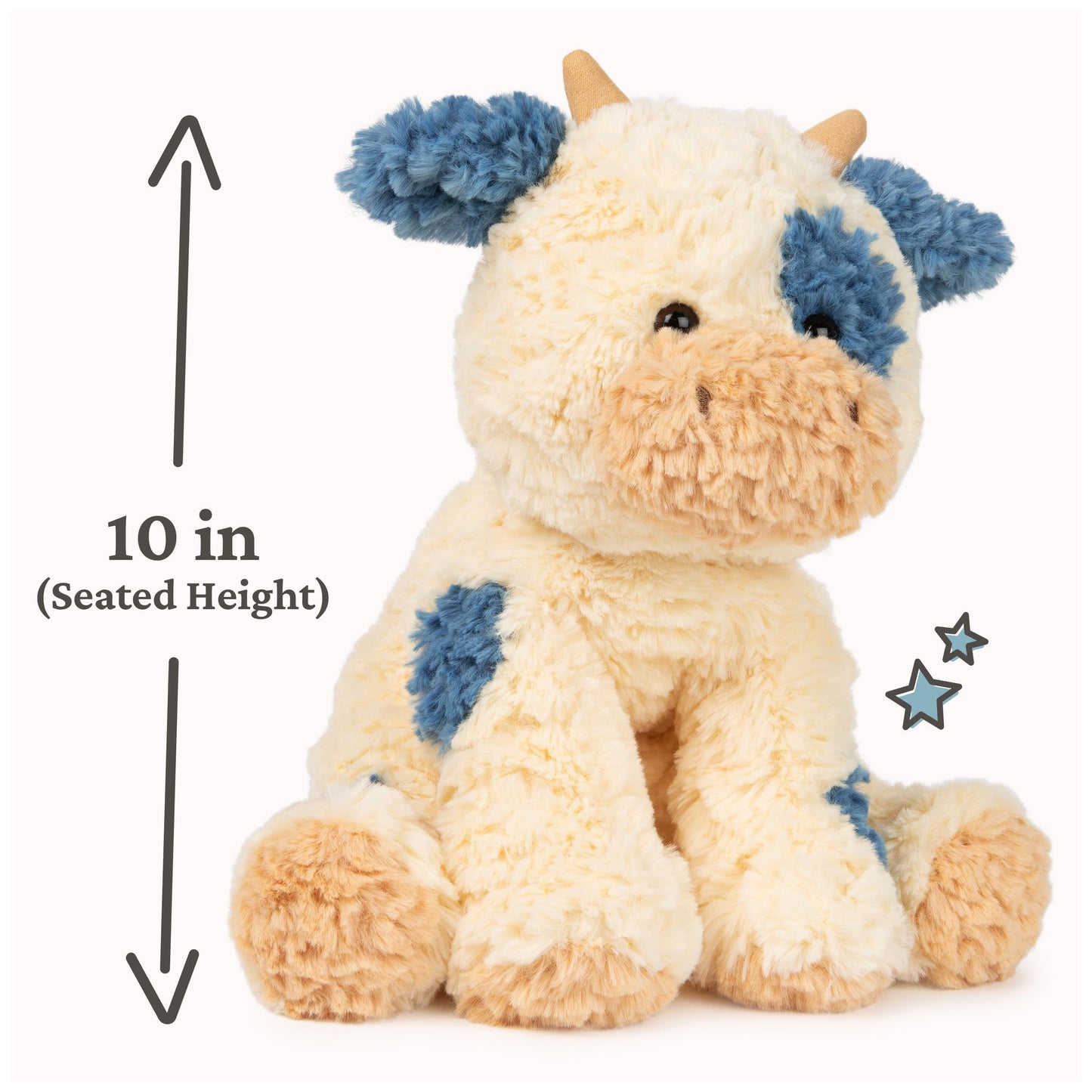 GUND Cozys Collection Cow 10-Inch Stuffed Animal Sensory Toy for Ages 0+