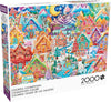 Buffalo Games - Colorful Cookietown - 2000 Piece Jigsaw Puzzle for Adults