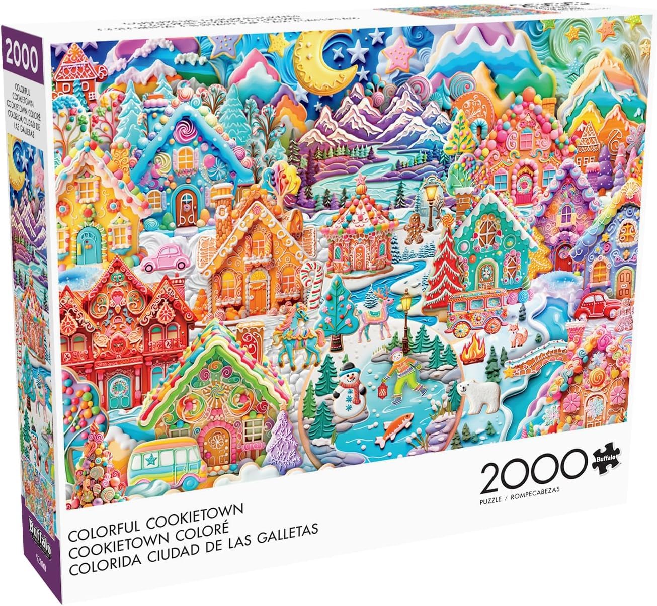 Buffalo Games - Colorful Cookietown - 2000 Piece Jigsaw Puzzle for Adults