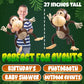 Large Inflatable Monkey (Pack of 3) 27-Inch Monkeys for Baby Shower, Safari, Jungle Themed Birthdays, Blow Up Animal Party Favors and Decorations