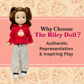 Jilly Bing Riley Mixed Baby Doll - Authentic Asian and Caucasian Multicultural Baby Dolls for Kids, Gifts for Kids Encouraging Imaginative Play and