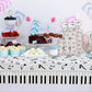 Lecferrarc 2 Pcs Music Notes Tablecloth Piano Music Plastic Table Cover 87 x 51 Inches Musical Theme Birthday Decorations for Birthday Party Supplies