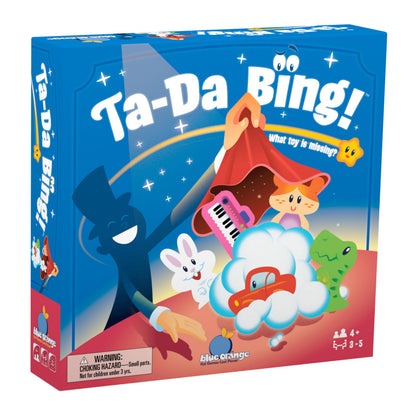 Blue Orange Ta-Da Bing! Wooden Toy Magic Scarf Memory Game | Preschool Learning for Kids | Dexterity and Shape Recognition | Ages 4+ | Family Board