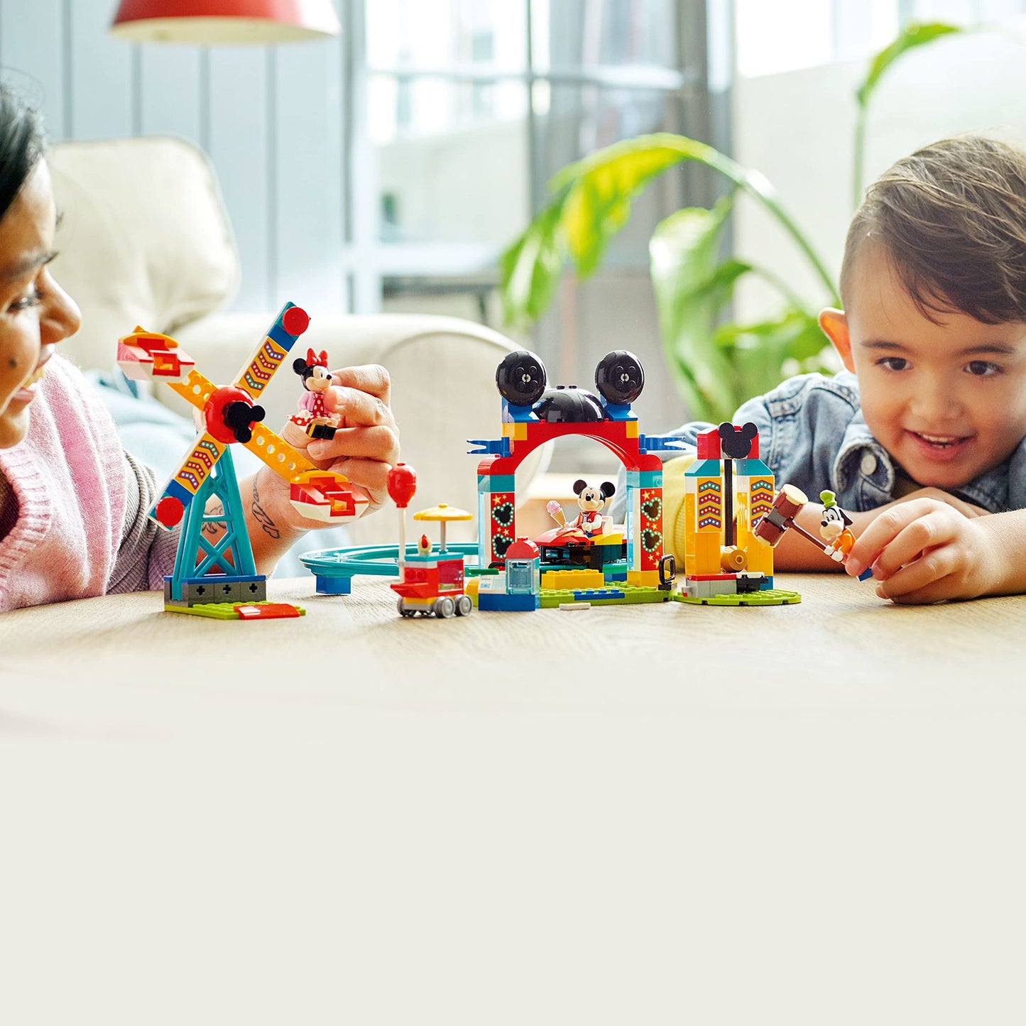 LEGO Disney Mickey and Friends - Mickey, Minnie and Goofy’s Fairground Fun 10778 Building Toy Set for Preschool Kids, Girls, and Boys Ages 4+ (184