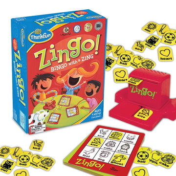 ThinkFun Zingo Bingo Award Winning Preschool Game for Pre-Readers and Early Readers Age 4 and Up - One of the Most Popular Board Games for Boys