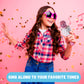 Claire's Bluetooth Karaoke Microphone for Kids, Wireless Mic with Voice Effects, Echo, USB-C Charging, Volume Controls & TF Card Slot, Portable &