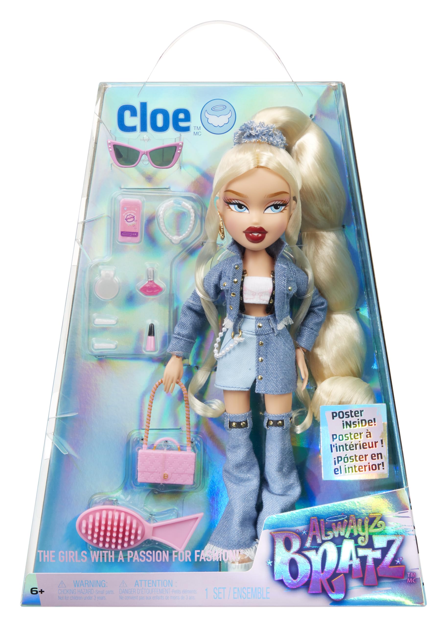 Alwayz Bratz Cloe Fashion Doll with 10 Accessories and Poster