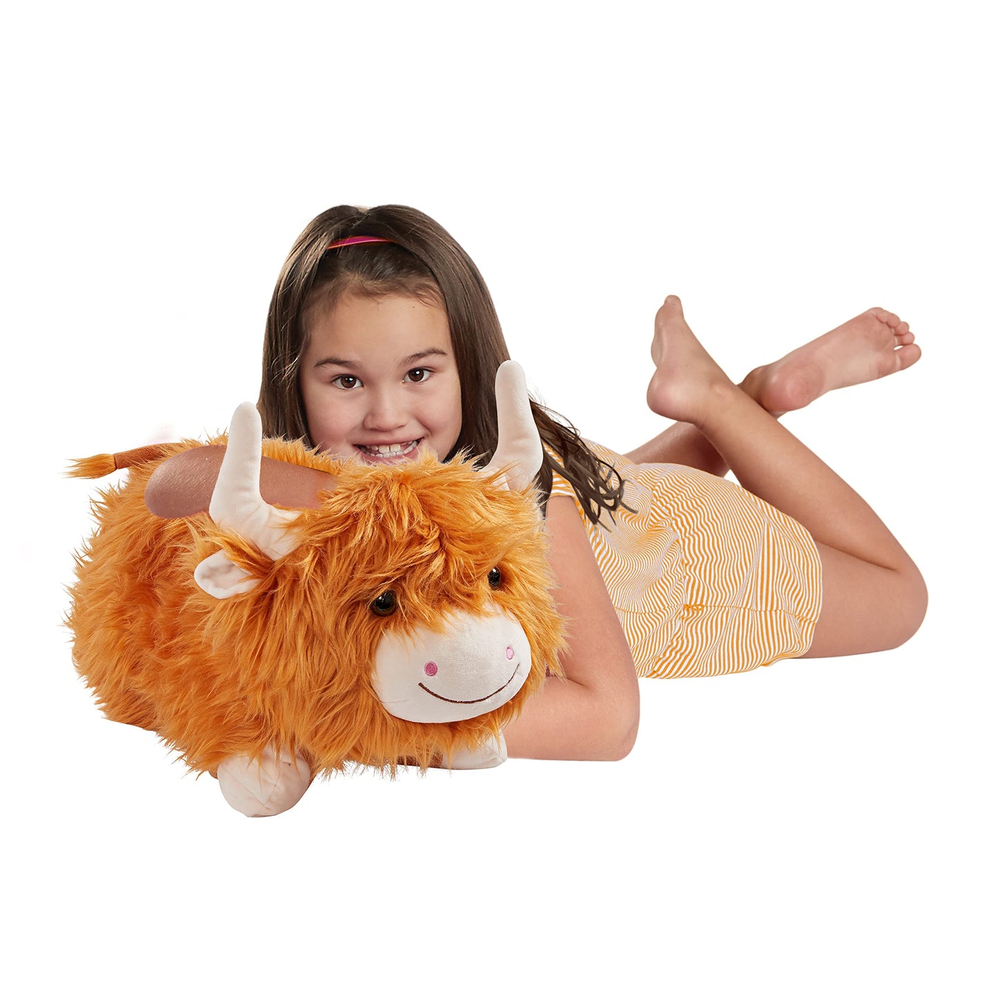 Pillow Pets Highland Cow, 18" Plush Toy