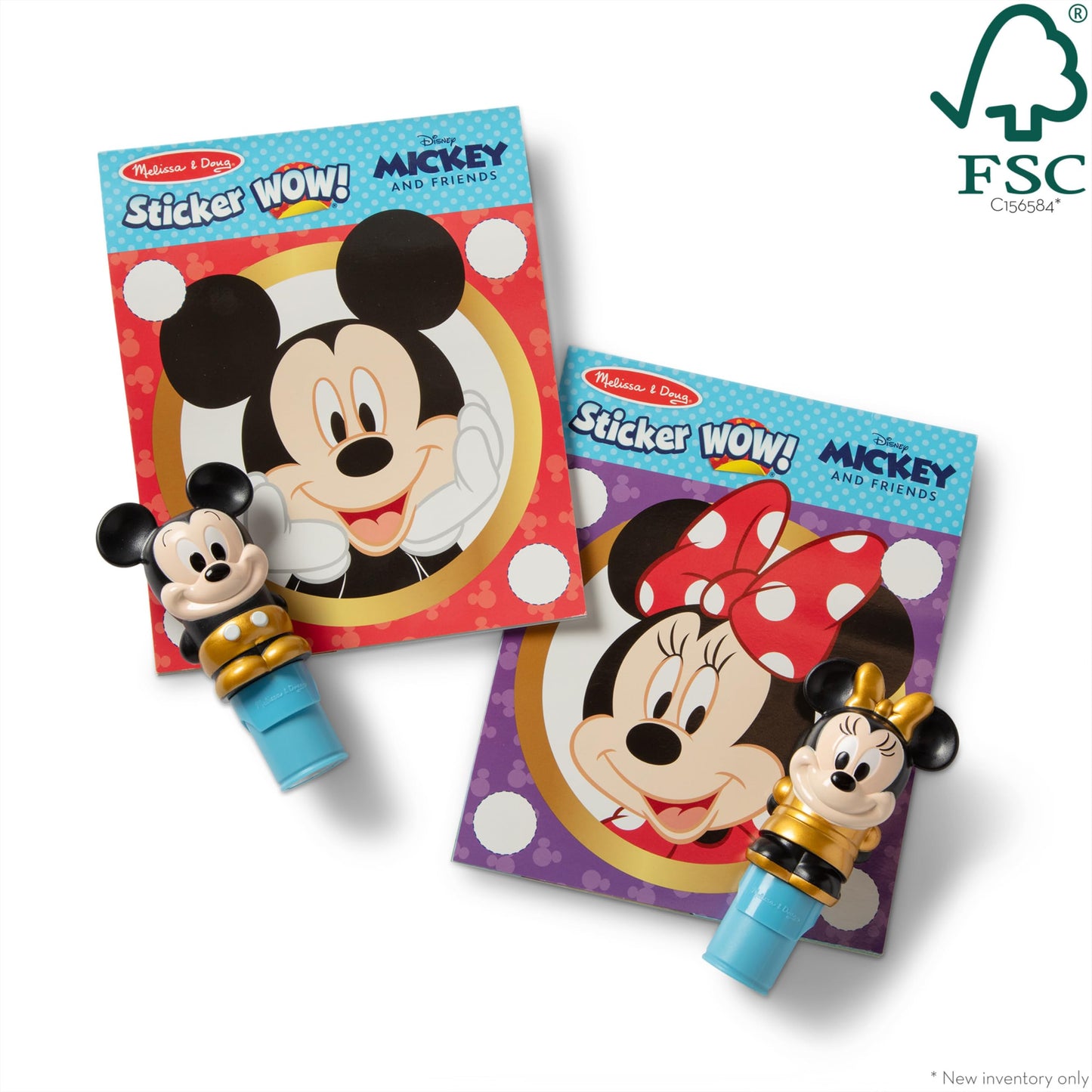 Melissa & Doug Sticker Wow! Disney Mickey & Minnie 2-Pack Stamper Set