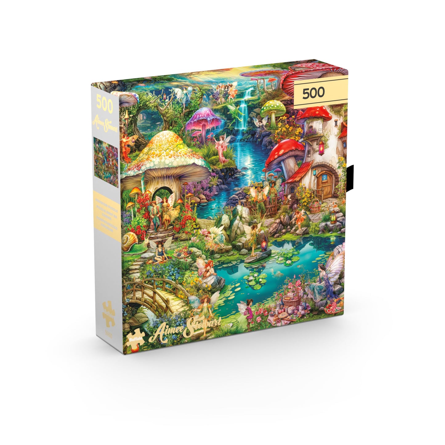 Buffalo Games - Merry Mushroom Village Picnic - 500 Piece Jigsaw Puzzle