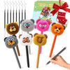 8 Pack Valentines Day Gifts for Kids Classroom - Fuzzy Pens for Kids & Fun Pens for Kid, Fuzzy Pen for Valentine's Party Favors Gifts & Galentines