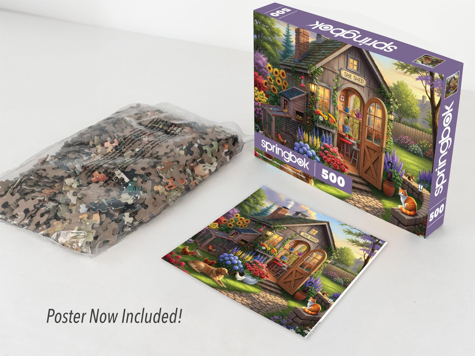 Springbok The Garden Shed 500 Piece Jigsaw Puzzle for Adults
