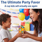 Unique Pokemon Cups - 6 Pack - Plastic Reusable Party Favor Cups 16 oz - Pokemon Birthday Decorations and Party Supplies - for Water, Juice, Goodie