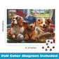 Ceaco - Puppy Players - 500 Large Piece Jigsaw Puzzle for Adults