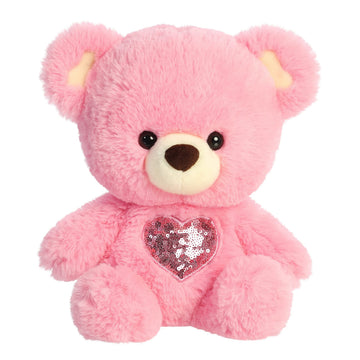 Aurora® Heartwarming Valentine Heart for You Bear™ Stuffed Animal - Decorative Charm - Loveable Companions - Pink 13 Inches