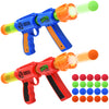 Kiddie Play Toy Foam Blasters Atomic Power Popper Air Ball Shooter (2 Guns)