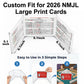 Yinwongee Mahjong Card Sleeve Holder, 2026 Clear Mahjong Card Protector for Large Print Scorecard, Fit NMJL 6 1/8" x 4 3/4" National Mah Jongg League