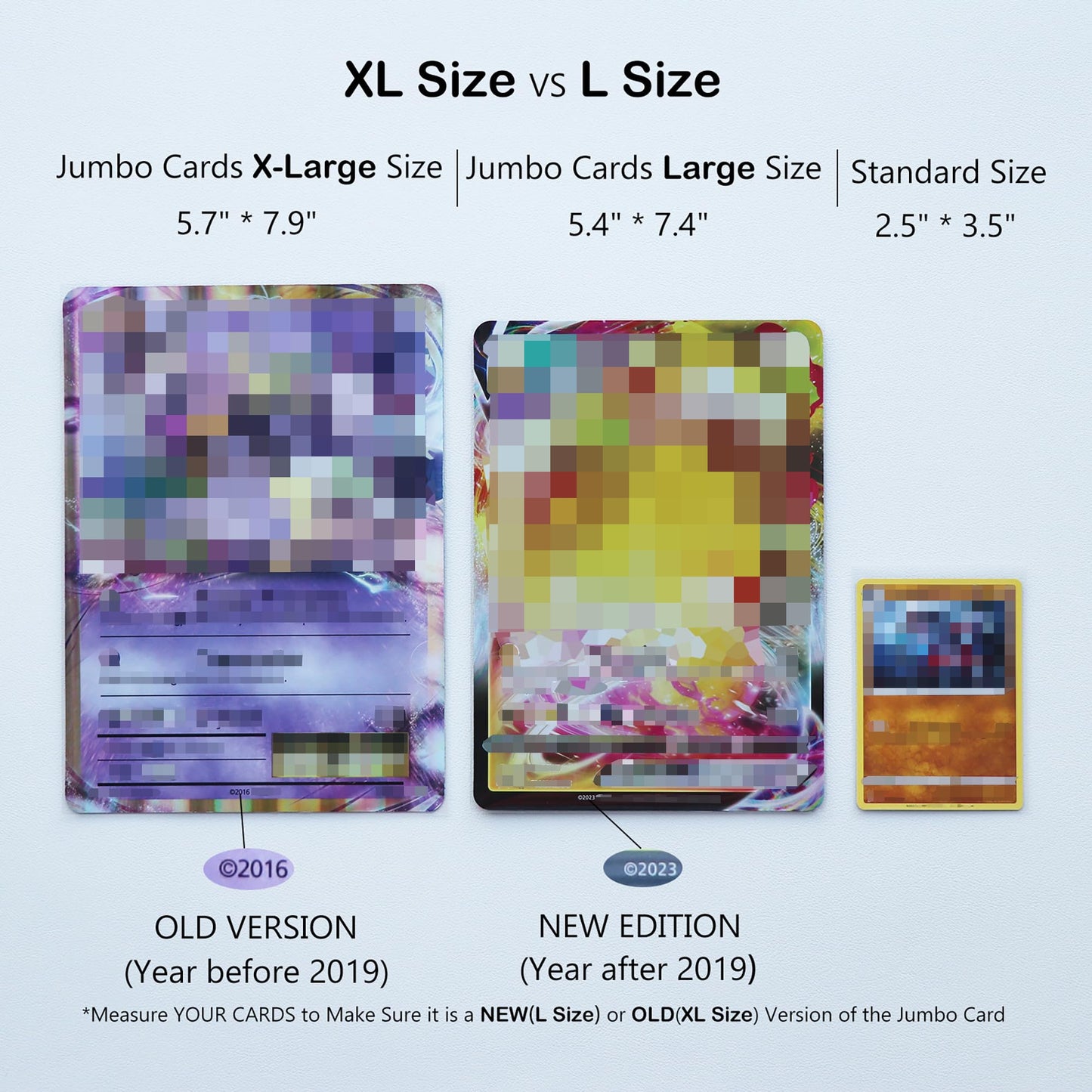 Rieton Jumbo Card Binder L - Holds 100 Jumbo Cards Size L, Side-Loading Album for Oversized Cards (5.4? × 7.4?)
