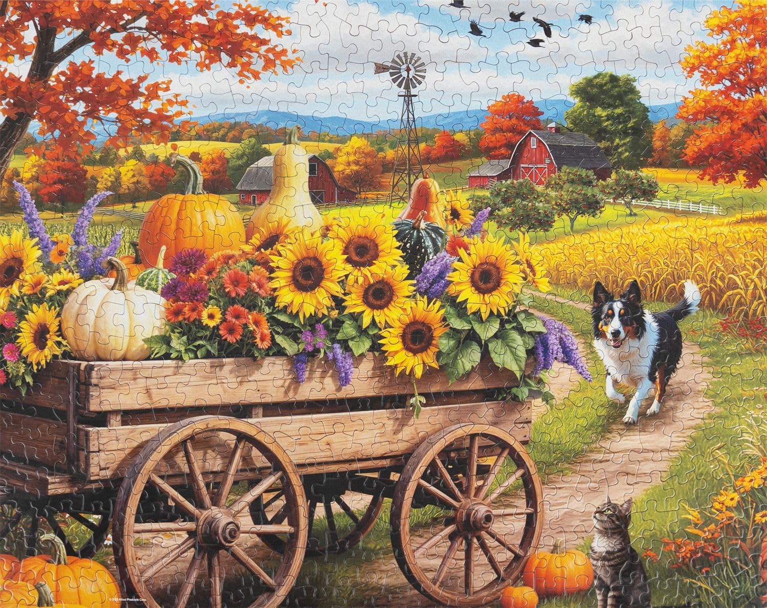 Springbok Fall Wagon Wonders 500 Piece Jigsaw Puzzle for Adults