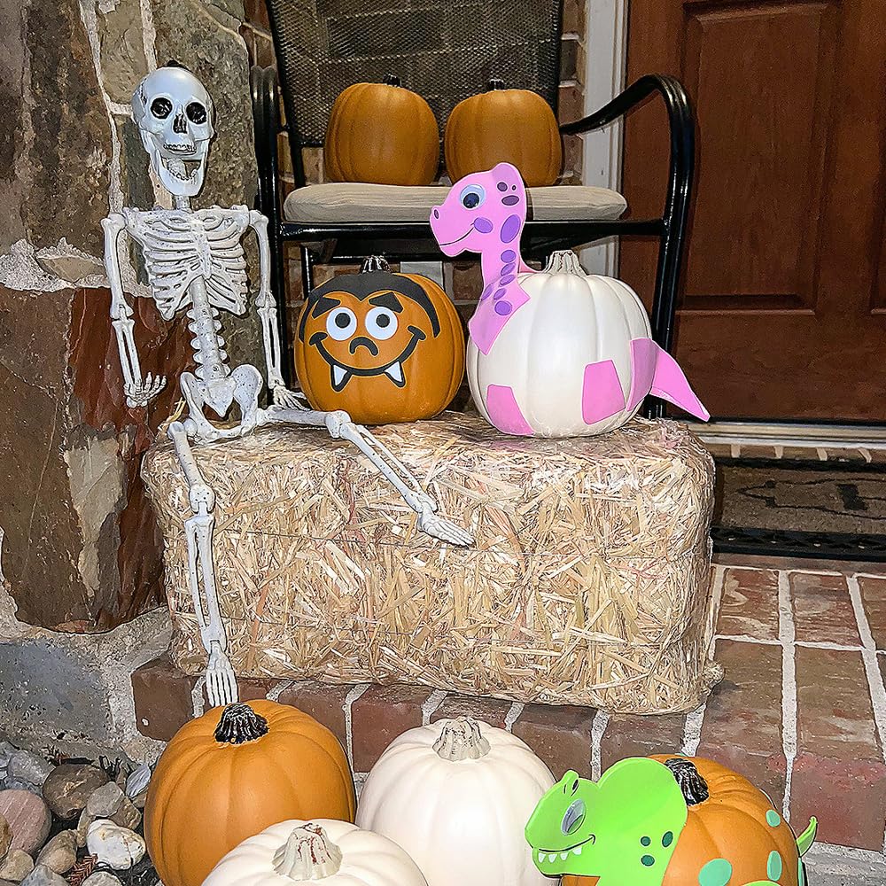 Fun Express 5" Craft Pumpkin - DIY Arts & Crafts for Kids Halloween and Fall-Themed Projects - Painting Decorating & Personalizing Great for Home