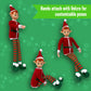 The Original Elf 12" Plush Christmas Elf Doll - Poseable Shelf Sitter with Flexible Dangling Legs - Perfect for Christmas Decorations, Toy Elf