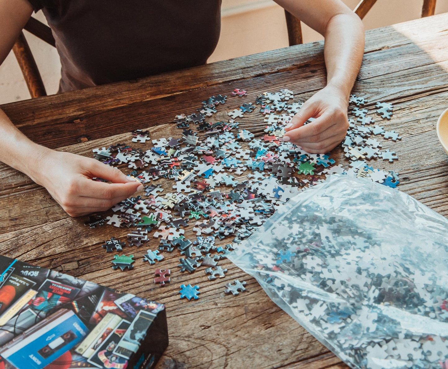 80s Cassette Music Hits 1000-Piece Jigsaw Puzzle, Brain Teaser for Kids and Adults | 28 x 20 Inches