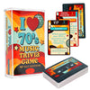 AQUARIUS Music Trivia Card Game - Pop, Rock, Hip-Hop & Alternative Quiz - Party Game for Adults & Teens, Gift for Music Lovers - I Love the 70s