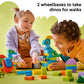 LEGO DUPLO Town 3 in 1 Dinosaurs on Wheels Learning Toy for Toddler Boys & Girls, Ages 3+ - Building & Education Play Set Teaches Problem-Solving
