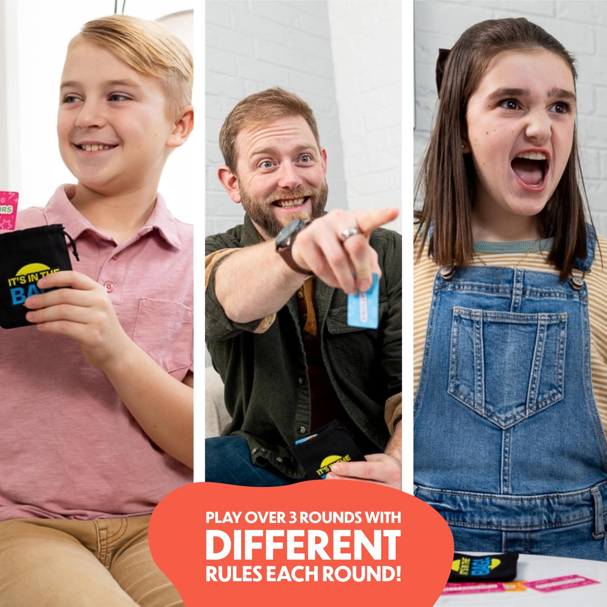 It’s in The Bag - Ultimate Family Game for Game Night, 3 Rounds of Wild Easy Fun! New Redesign of the Viral Party Game for Adults, Groups, and Kids