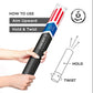 16" America Confetti Cannons | Red White & Blue Confetti Poppers [6 Pack] Biodegradable Paper, Party Poppers for Independence Day/July 4th, Patriotic