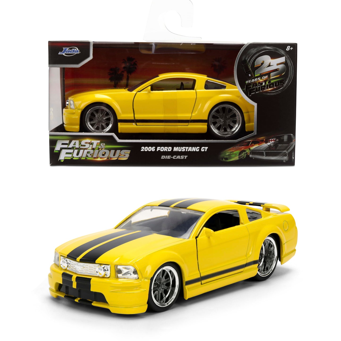 Jada Fast & Furious 2006 Ford Mustang GT Die-cast Car - 1:32 Scale Collectible with Opening Doors & Free-Rolling Wheels - for Ages 8+