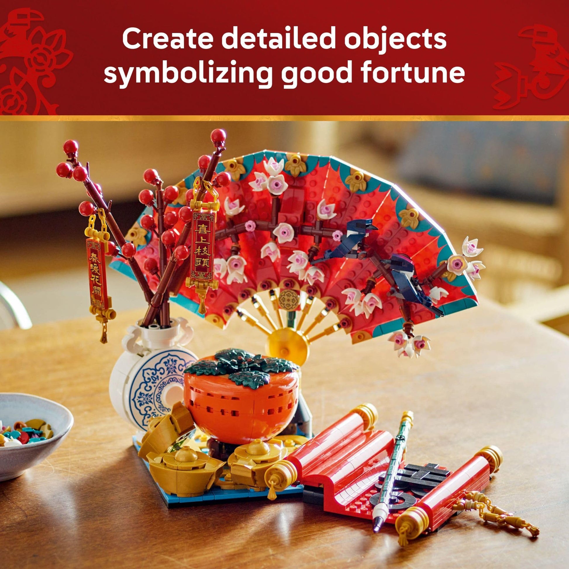 LEGO Spring Festival Good Fortune - Learning and Educational Building Toy - Chinese Festival Toy for Kids, Boys and Girls, Ages 9+ - Cultural Gift