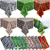 PUREZON Animal Safari Tablecloth, 12 Pack, 54 x 108 Inch, 6 Styles