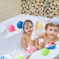 Toddler Bath Toy - 4 Pack Novelty Sea Animal Dolphin Water Balls Pool Toys Outdoor Activity Game Bath Tub Sensory Dolphin Absorbent Water Splash Balls