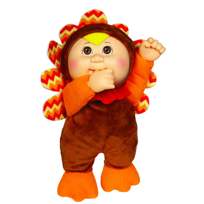 Cabbage Patch Kids Cutie Collection Tilly The Turkey, 9" - Collectible, Adoptable Baby Doll Toy Figure - Officially Licensed - Easter Basket Stuffer