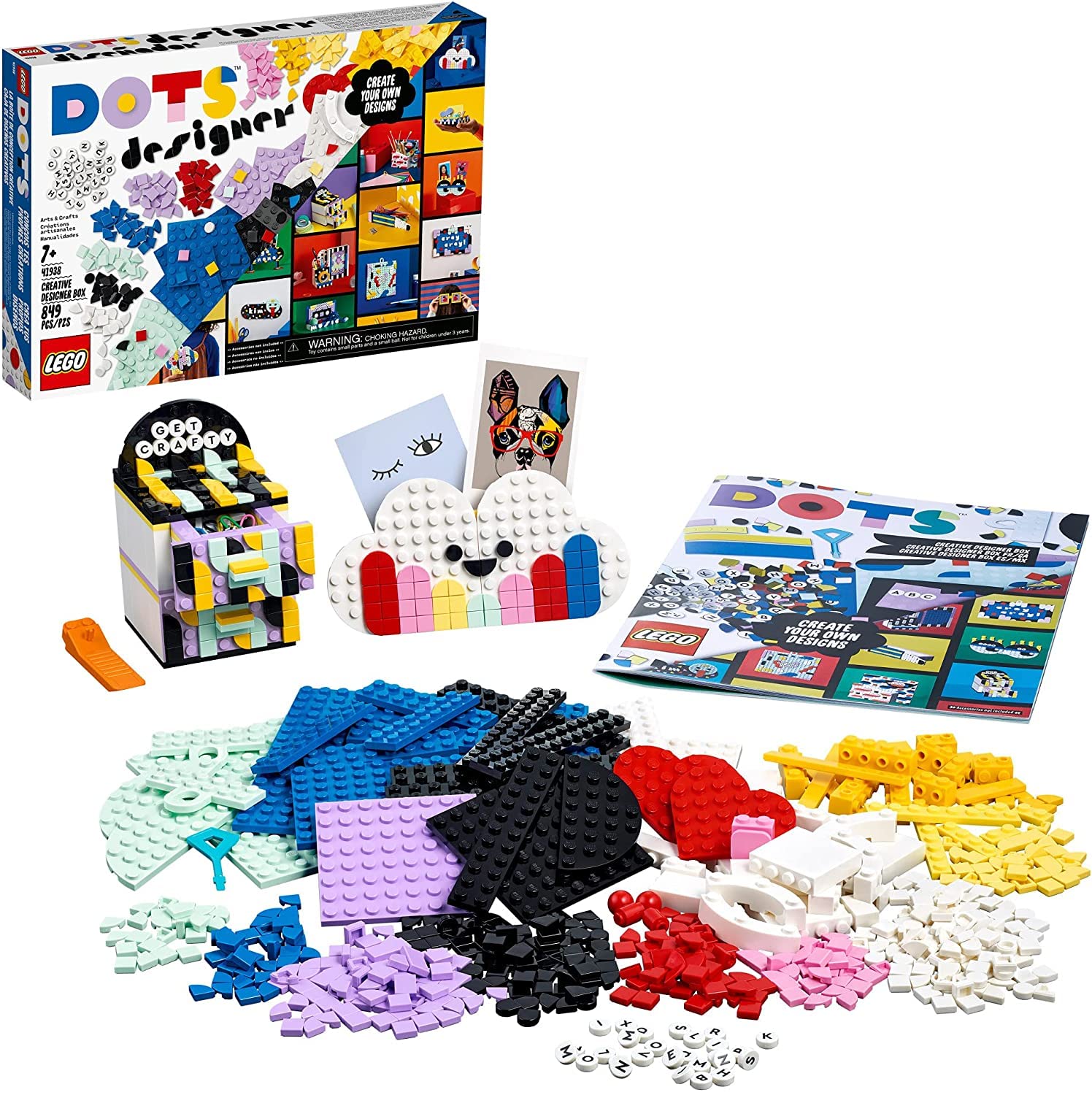 Lego® DOTS Creative Designer Box 41938 DIY Craft Decoration Kit; A Wonderful Inspirational Set for Creative Kids