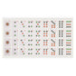 Yellow Mountain Imports Set of 180 American Mahjong Tile Decal Stickers - Made