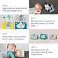 Taf Toys Tummy Time Baby Mirror Soft Baby Book with Mirror & Teether - Tummy Time Toys 0-6 Months - High Contrast Newborn Infant Toys - Ideal
